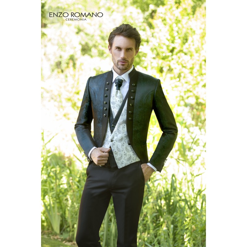 Costume de cérémonie fantaisie noir Enzo Romano